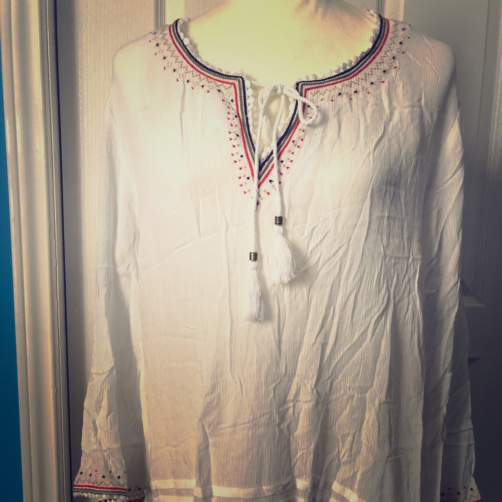 Beautifully Embroidered Daniel Rainn Top
